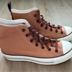 Converse Chuck Taylor All Star Lift Hi platform sneakers leather Size 10